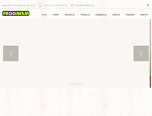 Tablet Screenshot of progresja.pl
