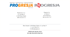 Desktop Screenshot of progresja.co